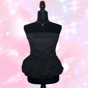 Y2K Style Black Bubble Top By No Comment